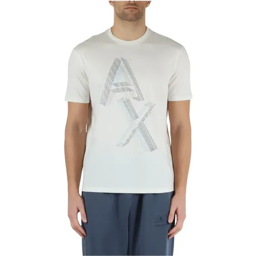Regular Fit Pima Cotton T-Shirt , male, Sizes: L - Armani Exchange - Modalova