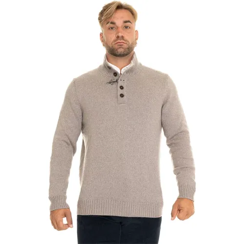 Stylischer Strickpullover für Männer , Herren, Größe: XL - Fay - Modalova