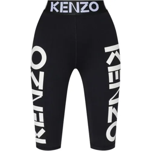 Short leggings with logo , female, Sizes: XS, S, M - Kenzo - Modalova