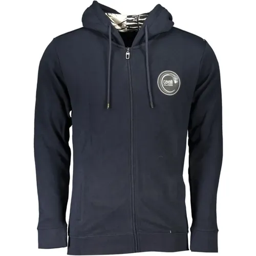 Hooded Sweatshirt with Zipper , male, Sizes: M - Cavalli Class - Modalova