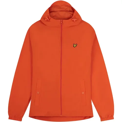 Kapuzen-Zip-Jacke , Herren, Größe: M - Lyle & Scott - Modalova