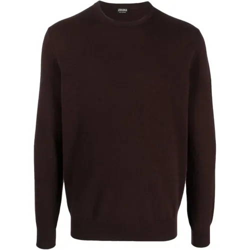 Luxurious Cashmere Round-neck Knitwear , male, Sizes: L, 3XL, 2XL - Ermenegildo Zegna - Modalova