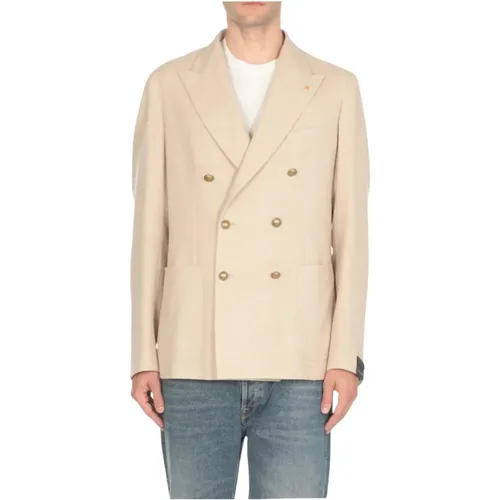 Double-Breasted Jacket , male, Sizes: L, M, XL - Tagliatore - Modalova