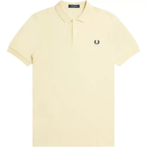 Slim Fit Polo Ice Cream & French Navy , Herren, Größe: L - Fred Perry - Modalova