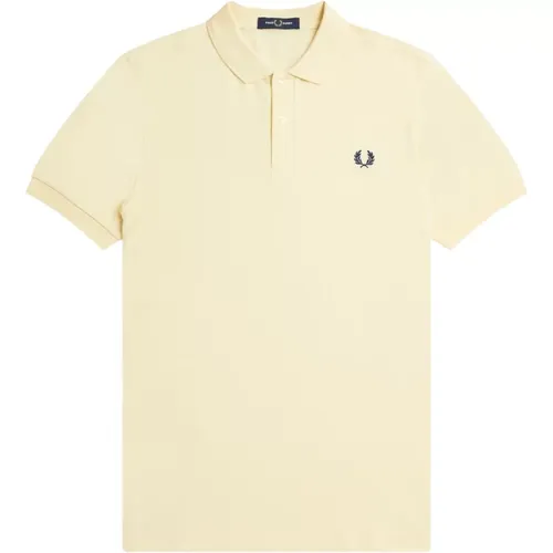 Slim Fit Polo Ice Cream & French Navy , male, Sizes: XL, L - Fred Perry - Modalova