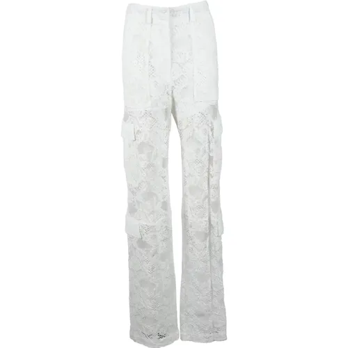 Msgm, Hose White, Damen, Größe: S - MSGM - Modalova