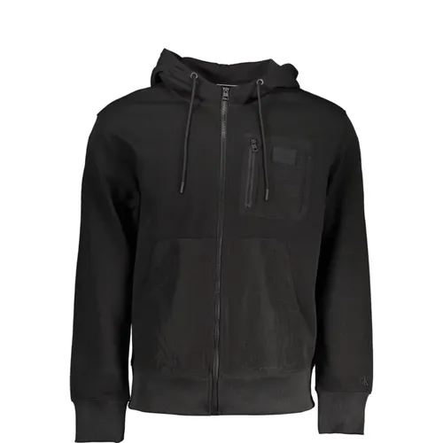 Zip Hoodie Contrast Details Logo , male, Sizes: XS, S - Calvin Klein - Modalova