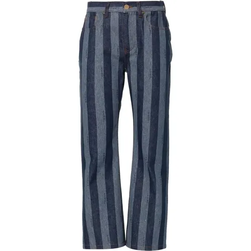 Striped Denim Jeans , female, Sizes: S, XS - Fendi - Modalova