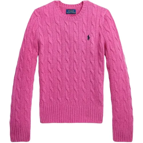 Magenta Heather Navy Cable Sweater - Polo Ralph Lauren - Modalova