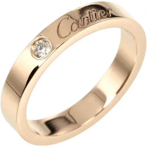 Pre-owned Rose Gold rings , female, Sizes: ONE SIZE - Cartier Vintage - Modalova