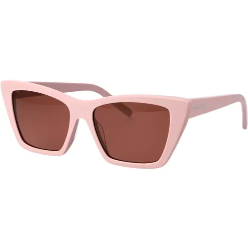 Mica Sunglasses for Stylish Sun Protection , female, Sizes: 55 MM - Saint Laurent - Modalova