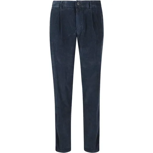 Slim Fit Casual Trousers , male, Sizes: W34 - Incotex - Modalova