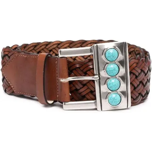 Leather Belt , female, Sizes: 75 CM - ETRO - Modalova