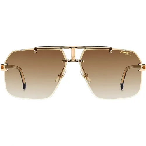 Unisex Rimless Sunglasses with Unique Design , male, Sizes: 63 MM - Carrera - Modalova