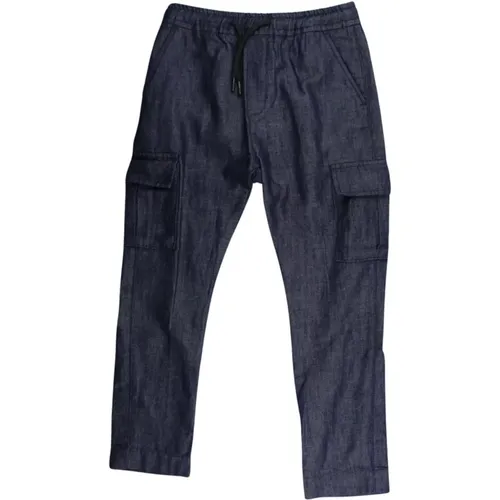 Dunkelblaue Slim Fit Denim Hose - Paolo Pecora - Modalova