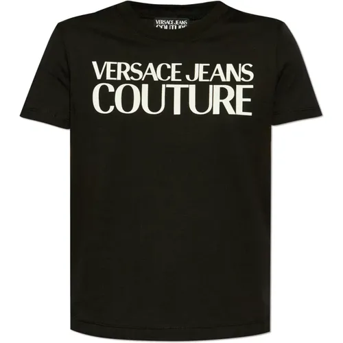 T-Shirt mit Druck , Damen, Größe: L - Versace Jeans Couture - Modalova