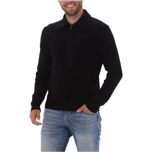 Herren Pullover & Westen Pjor Schwarz , Herren, Größe: S - The GoodPeople - Modalova