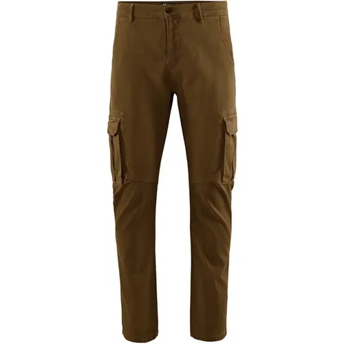 Stretch Cotton Cargo Pants , male, Sizes: W33, W34, W31, W29, W32, W36, W30 - BomBoogie - Modalova