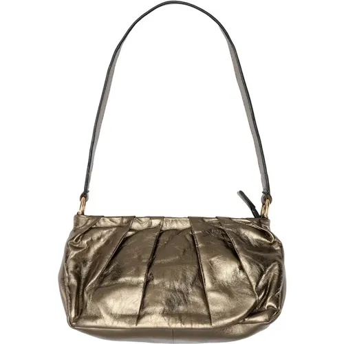 Metallic Clutch Dark Gold , female, Sizes: ONE SIZE - Btfcph - Modalova