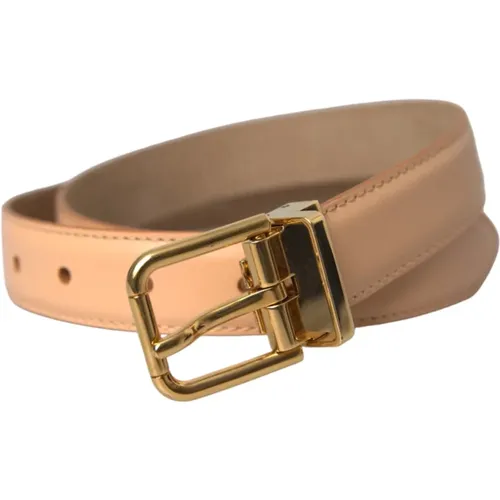 Metal Logo Buckle Belt , female, Sizes: 75 CM - Dolce & Gabbana - Modalova