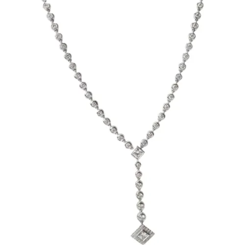 Pre-owned Platinum necklaces , female, Sizes: ONE SIZE - Tiffany & Co. Pre-owned - Modalova