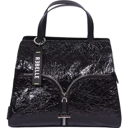 Pam Patent Leather Handbag , female, Sizes: ONE SIZE - Rebelle - Modalova