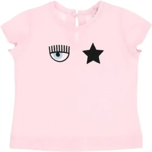 Rosa Eye Star Kinder T-shirt - Chiara Ferragni Collection - Modalova