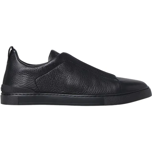 Low-Top Triple Stitch Sneakers , male, Sizes: 9 UK, 6 1/2 UK, 9 1/2 UK, 7 1/2 UK, 10 1/2 UK, 8 1/2 UK, 8 UK, 7 UK - Ermenegildo Zegna - Modalova