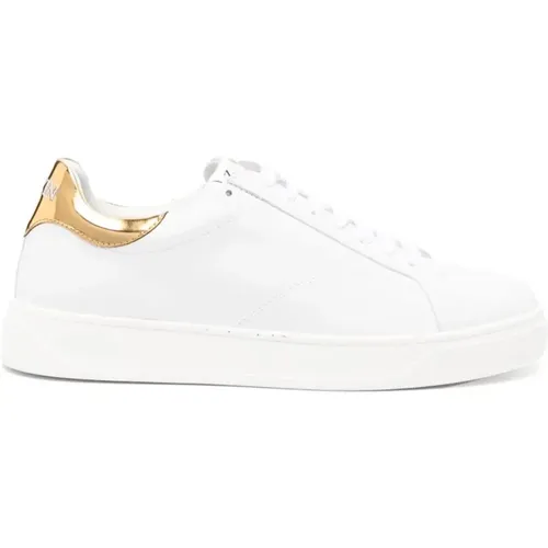 Weiße/Goldene Sneakers , Herren, Größe: 40 EU - Lanvin - Modalova