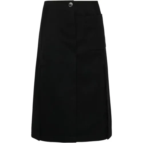 Knee tailored skirt , female, Sizes: S, XS, L, M - Lanvin - Modalova