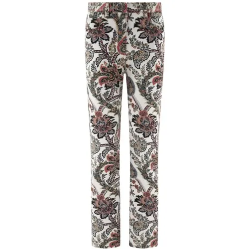 Paisley Print Denim Hose Etro - ETRO - Modalova