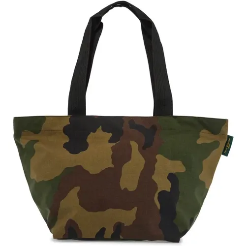 Camouflage Print Tote Bag with Double Zip , female, Sizes: ONE SIZE - Hervé Chapelier - Modalova