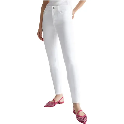 Skinny Jeans mit 5 Taschen , Damen, Größe: W30 - Liu Jo - Modalova