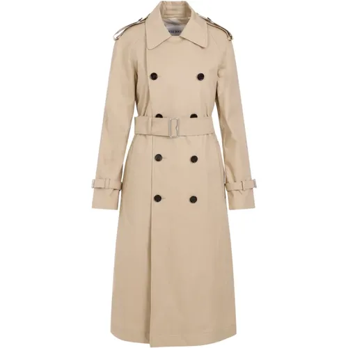 Flax Cotton Trench Coat , female, Sizes: 2XS - Burberry - Modalova