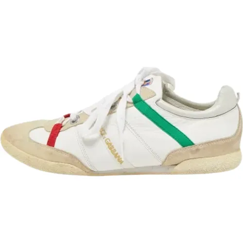 Pre-owned Leather sneakers , female, Sizes: 11 1/2 UK - Dolce & Gabbana Pre-owned - Modalova