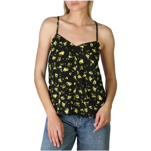 Ärmelloses Top mit Blumenmuster , Damen, Größe: S - Calvin Klein - Modalova