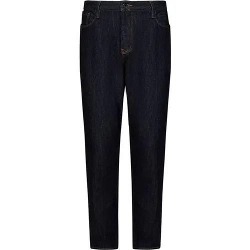 Slim Fit Low-Waisted Jeans , male, Sizes: W34, W31, W30 - Emporio Armani - Modalova