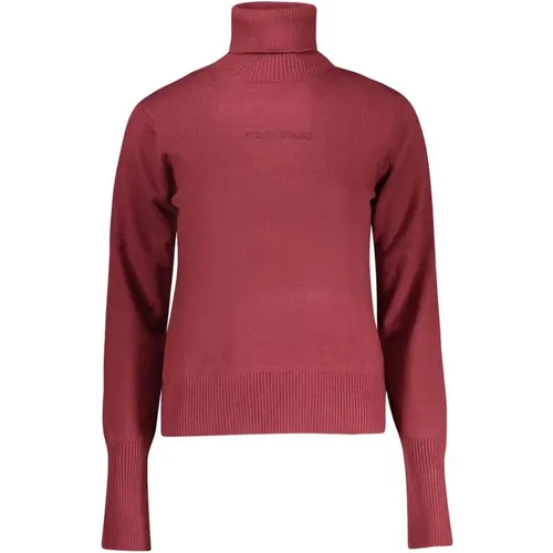 Roter Strickpullover für Frauen , Damen, Größe: M - Guess - Modalova