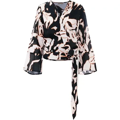 Kimono Sleeve Cotton Blouse , female, Sizes: S, M - Kocca - Modalova