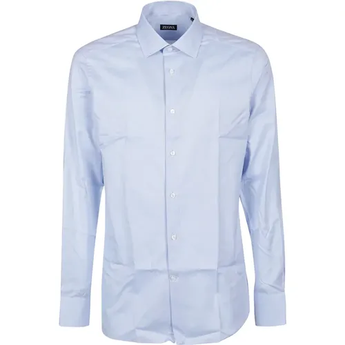 Tailored Long Sleeve Shirt , male, Sizes: L - Ermenegildo Zegna - Modalova