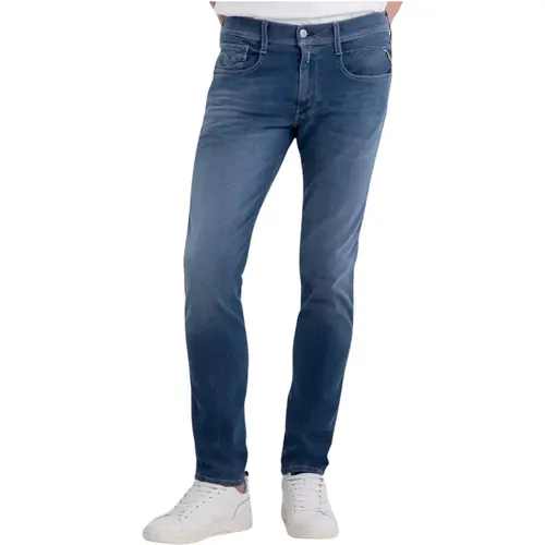 Slim Tapered Leg Jeans , Herren, Größe: W29 L32 - Replay - Modalova