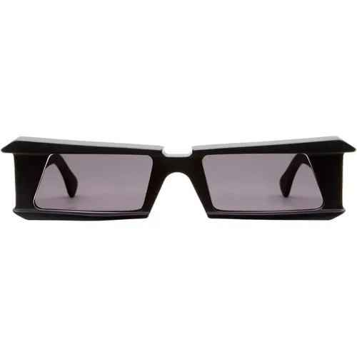 Bold Rectangular Sunglasses - Matte Cut , male, Sizes: ONE SIZE - Kuboraum - Modalova