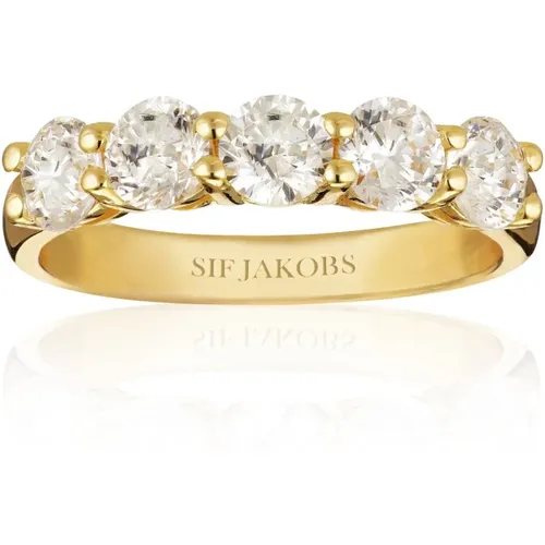 Belluno Uno Silberring , Damen, Größe: 50 MM - Sif Jakobs Jewellery - Modalova