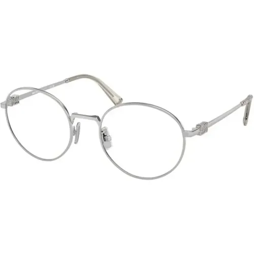 Silver Frame Sunglasses , unisex, Sizes: 52 MM - Miu Miu - Modalova