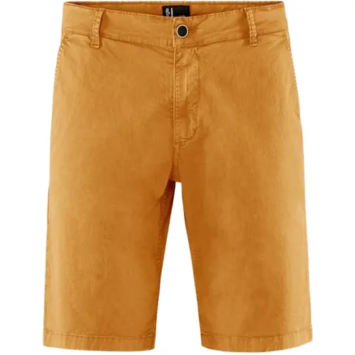 Cotton Gabardine Chino Bermuda Shorts , male, Sizes: W31, W28 - BomBoogie - Modalova
