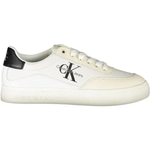 Printed Lace-Up Sports Sneaker , female, Sizes: 5 UK, 6 UK, 7 UK, 4 UK, 3 UK, 8 UK - Calvin Klein - Modalova