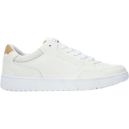 Leder Sneakers TH Basket Core , Herren, Größe: 40 EU - Tommy Hilfiger - Modalova