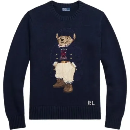 Nautischer Jacquard Baumwollbärenpullover - Polo Ralph Lauren - Modalova