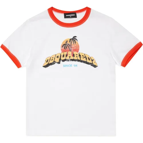 T-Shirt mit Jamaika-Grafik - Dsquared2 - Modalova