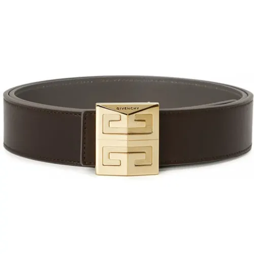 Reversible Leather Belt 35mm , male, Sizes: 95 CM - Givenchy - Modalova